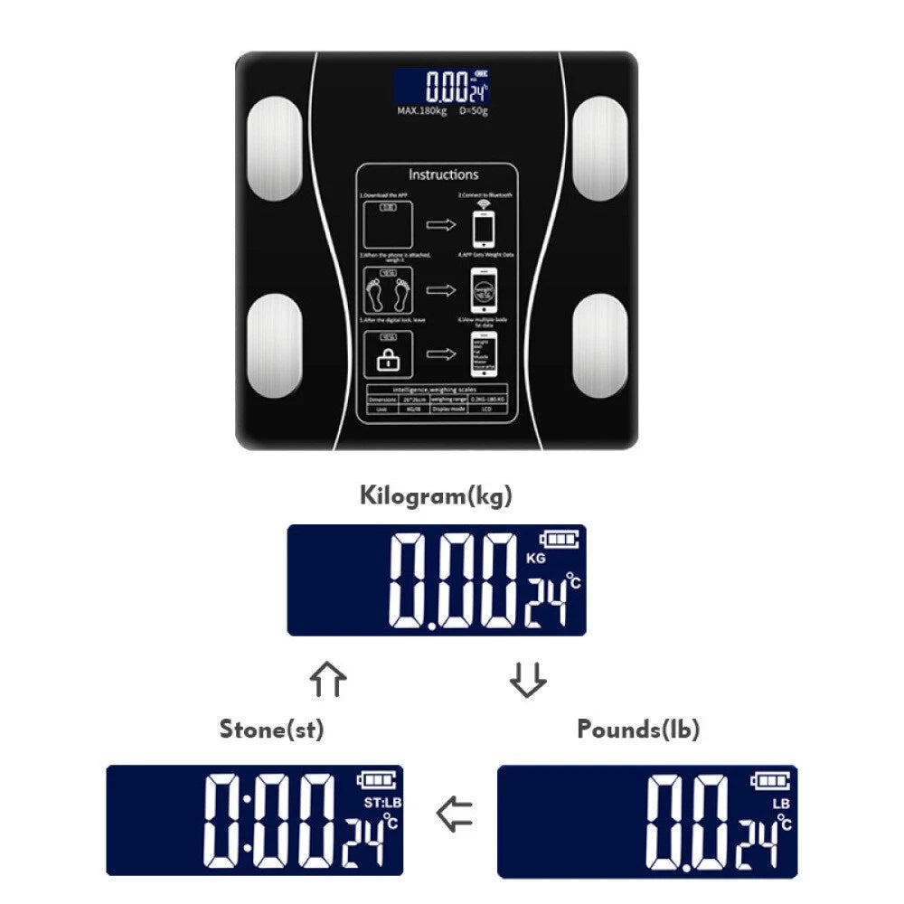 Body fat scale detail