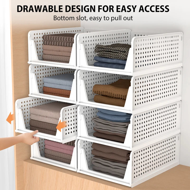 Stackable wardrobe organisers