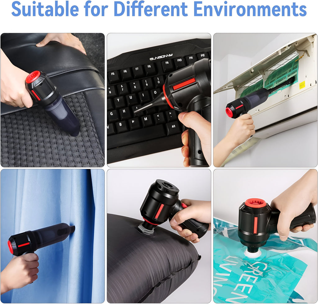 Handheld vacuum cleaning a car