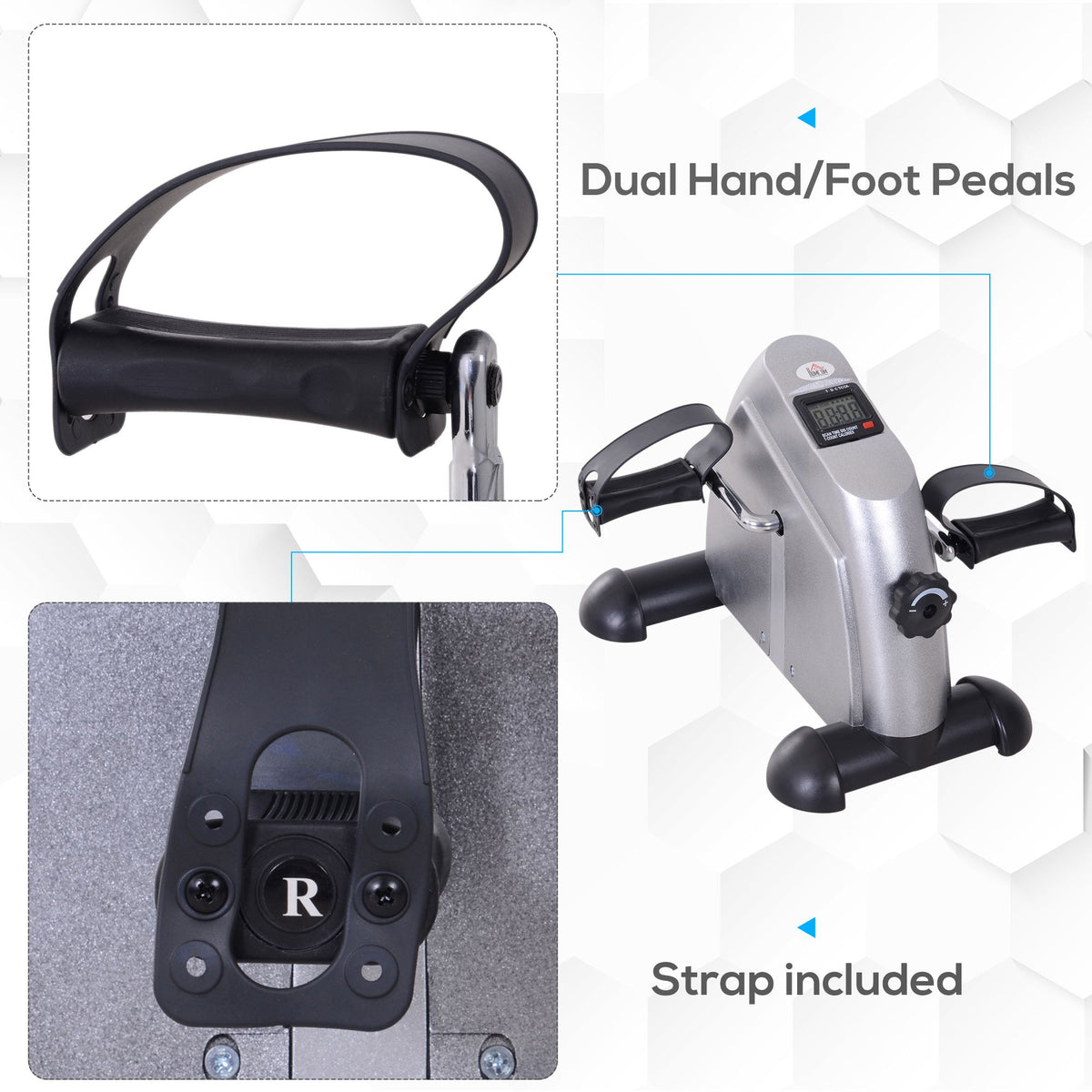 Pedal exerciser dimensions