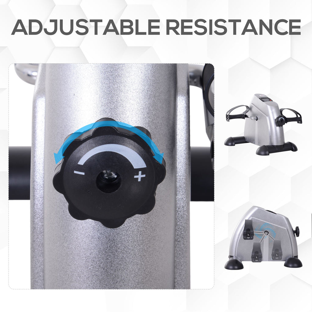 Pedal exerciser resistance knob