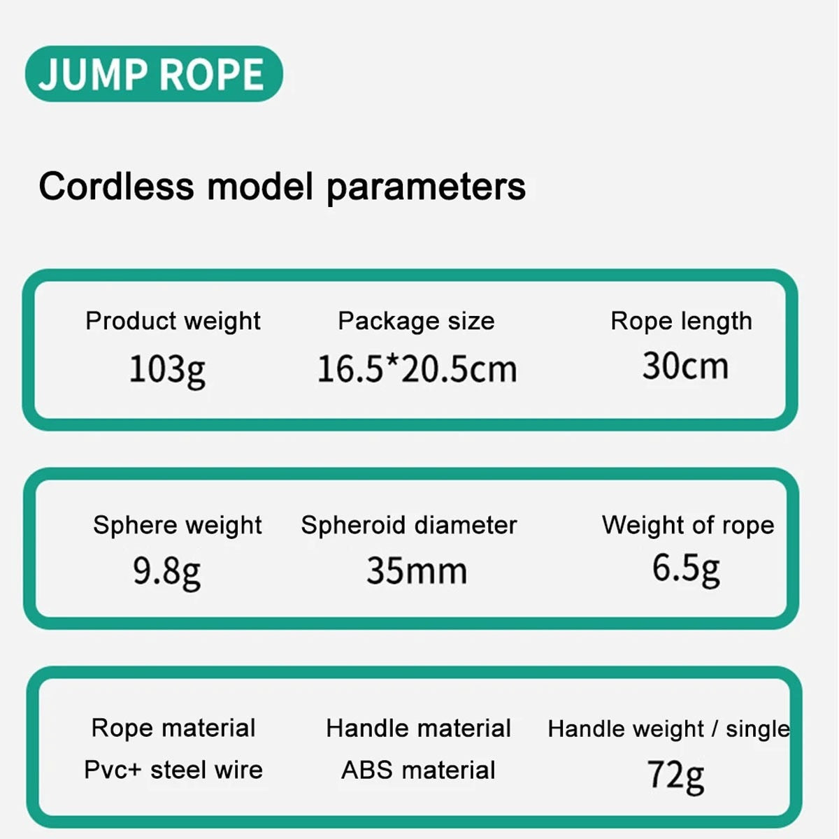 Skipping rope detail