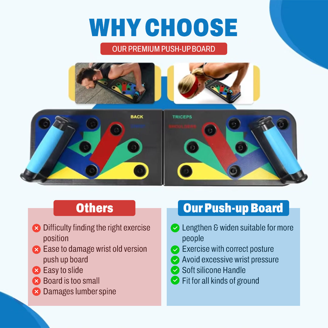 Push-up board detail