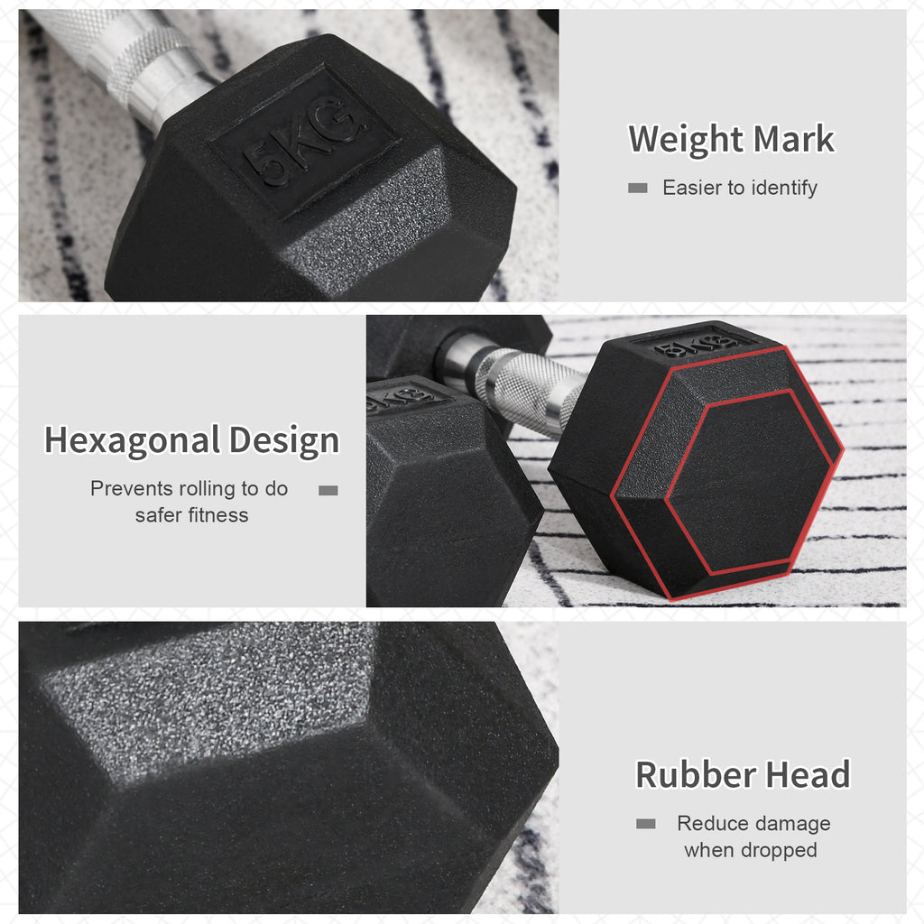 Dumbbells in a home gym