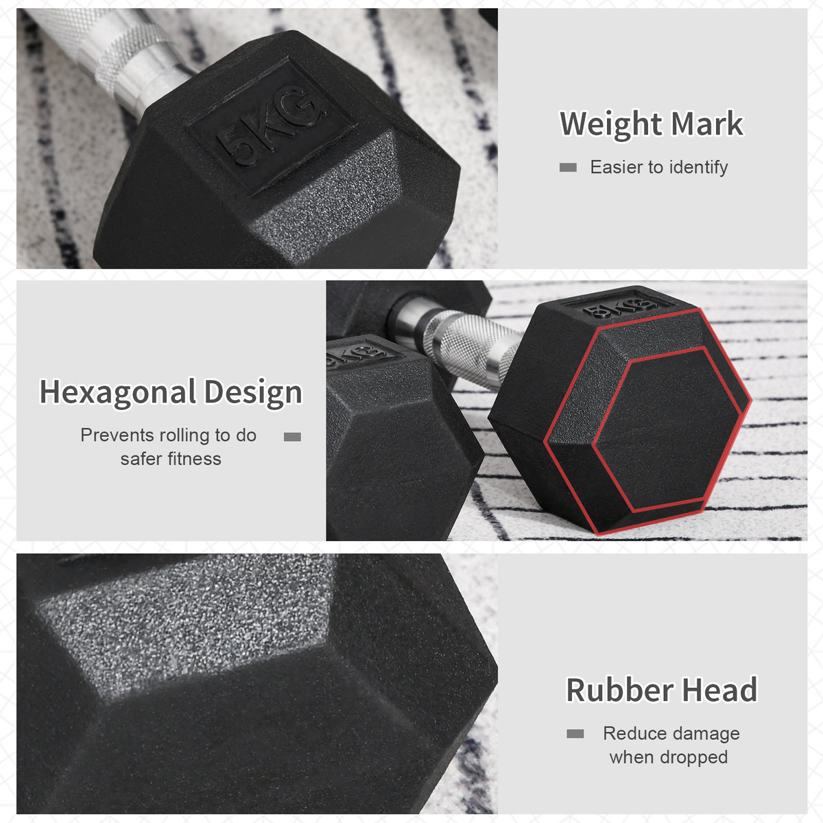 Dumbbells in a home gym