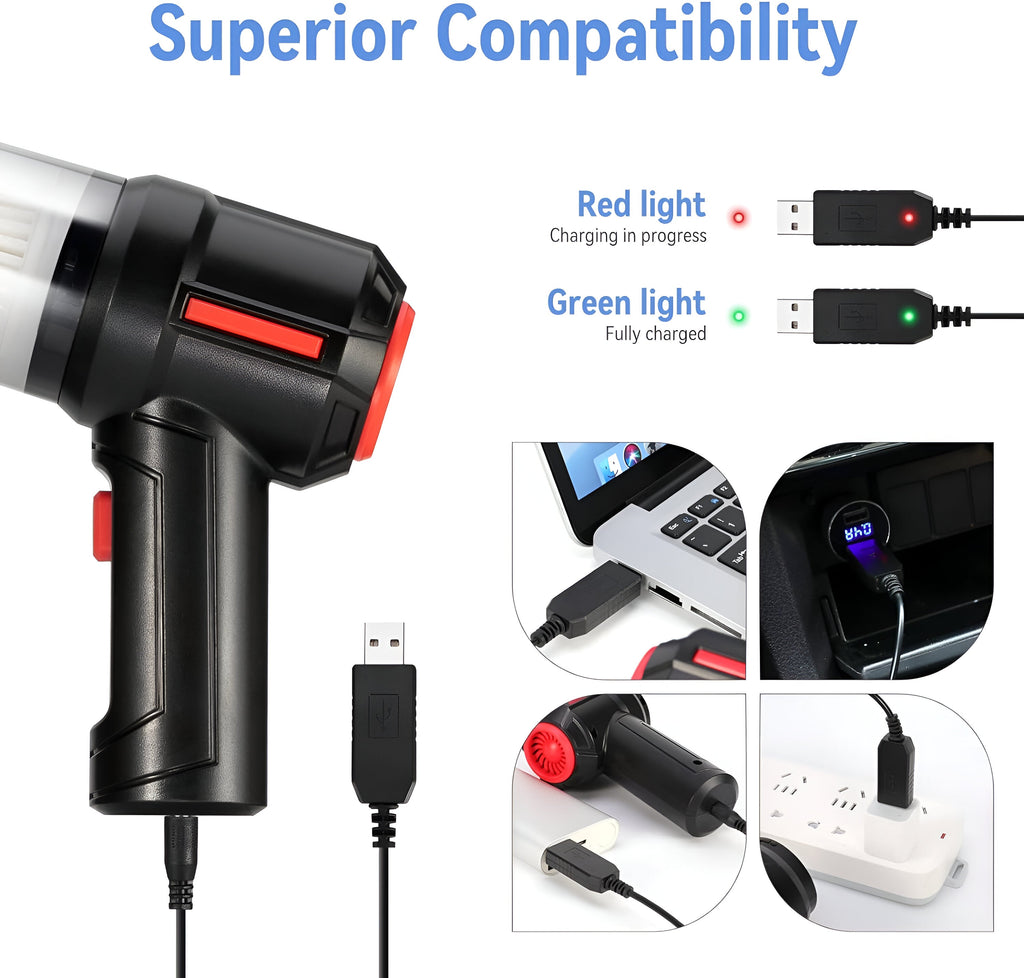 Handheld vacuum charging