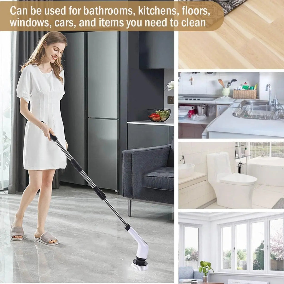 Spin scrubber in use