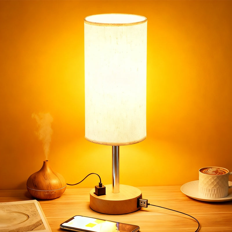 Touch lamp on a desk