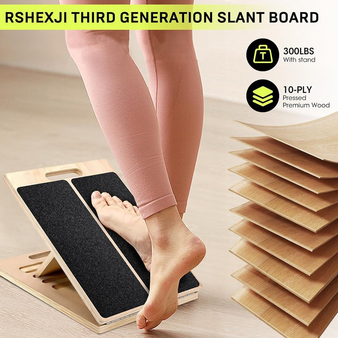 Slant board in use